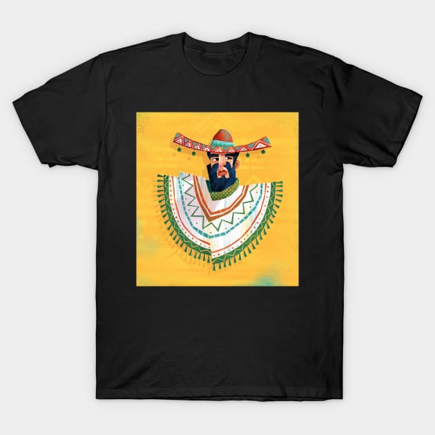 Mexican Sombrero T-Shirt by Tosik-Art